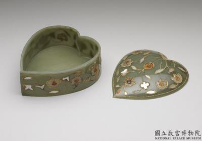 图片[2]-Jade leaf-shaped box, Mughal Empire-China Archive